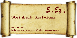 Steinbach Szalviusz névjegykártya